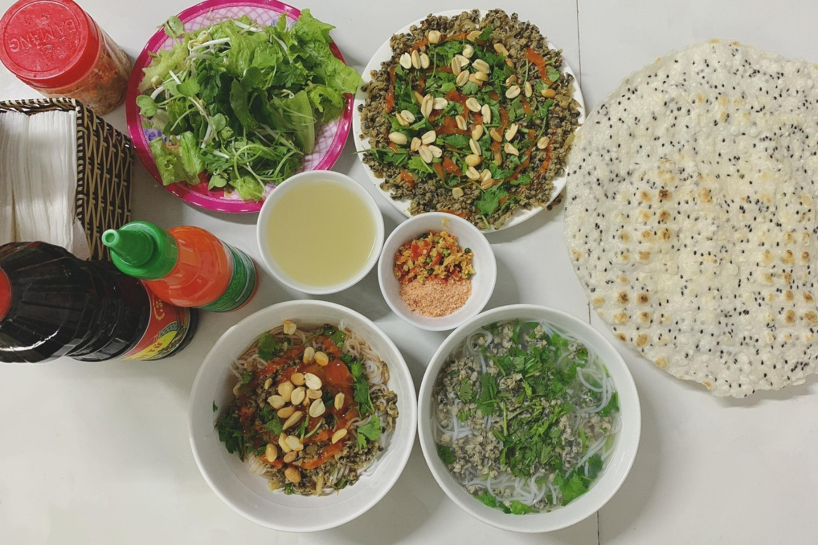 Bún chắt chắt, một món đặc sản dân dã của Quảng Trị