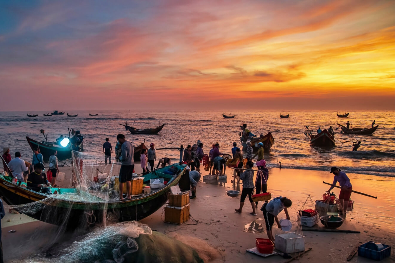 Top 7 bãi biển đẹp nhất Quảng Bình 16 Bình minh trên biển Hải Ninh